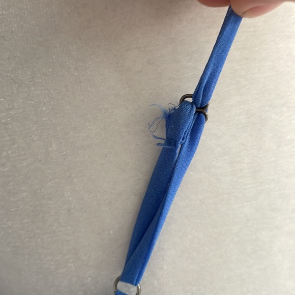 Adelyn Rae Blue Chiffon Tiered Ruffle Open Cold Shoulder Above Knee Dress - Picture 5 of 13